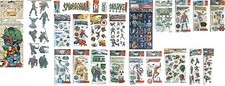 Marvel comic stickers PICK Spider-man Incredible Hulk Fantastic Four Wolverine