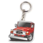 Toyota Land Cruiser FJ40 Acrylic Keychain Licensed Product JDM - Red