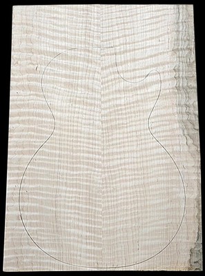 Carve Top 5A Curly Maple - Glued Up - Discounted For Flaw (21x15-3/4 - 14x15/16)