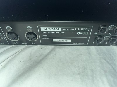 TASCAM US-1800 USBオーディオインターフェース Used TASCAM US-1800 Audio Interface | Guitar Center