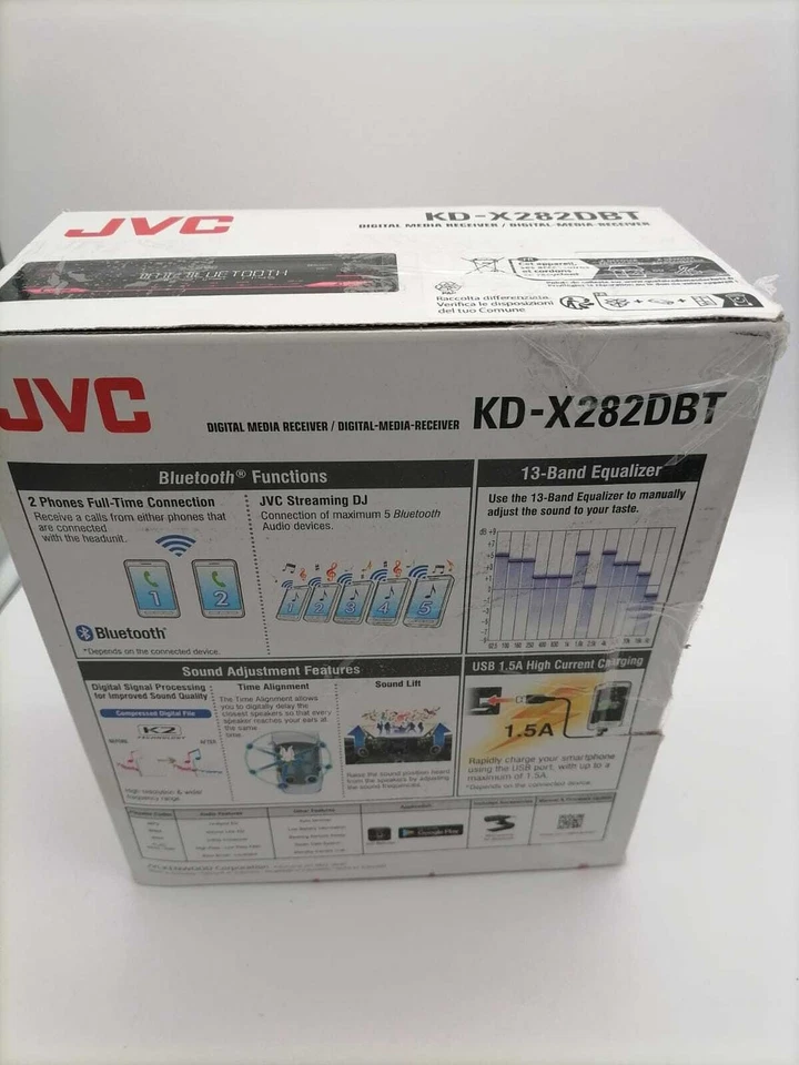 JVC KD-X282DBT USB-Autoradio mit DAB+ & Bluetooth Freisprecheinrichtung (USB, AU - Bild 4 von 4
