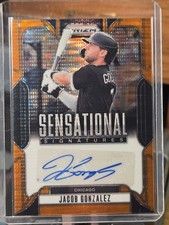2025 Panini #SS-JG Jacob Gonzalez Sensational Signatures Orange Pulsar  #/99