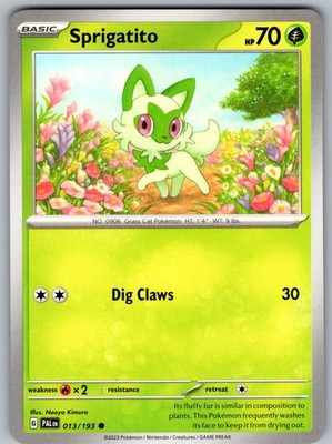 Sprigatito 013/193 Paldea Evolved Pokemon
