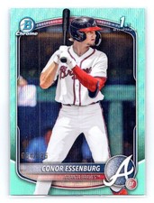 Conor Essenburg 2025 Bowman Draft Chrome Aqua Geometric #/125