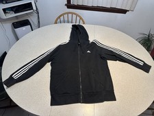 Adidas Zip Up Jacket Hoodie Full Men s Large Black
