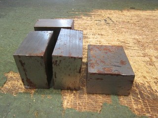 4 Flach Stahl 50mm x 30 mm 42CrMoS4 1.7227 L 62mm 53mm NeuT