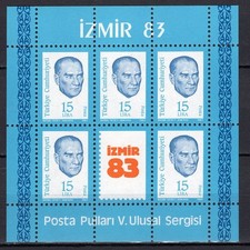 Türkei Block 23 ** (MiNr. 2648) Nationale Briefmarkenausstellung IZMIR ’83