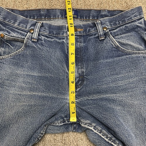 Wrangler Jeans Herren 47 MWZ Herren 32x29 Reg Fit Cowboy Cut Baumwolle Denim Whiskering - Bild 21 von 24