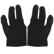 2Pcs Flexible Finger Billiard Gloves Durable Snooker Cue Accessory
