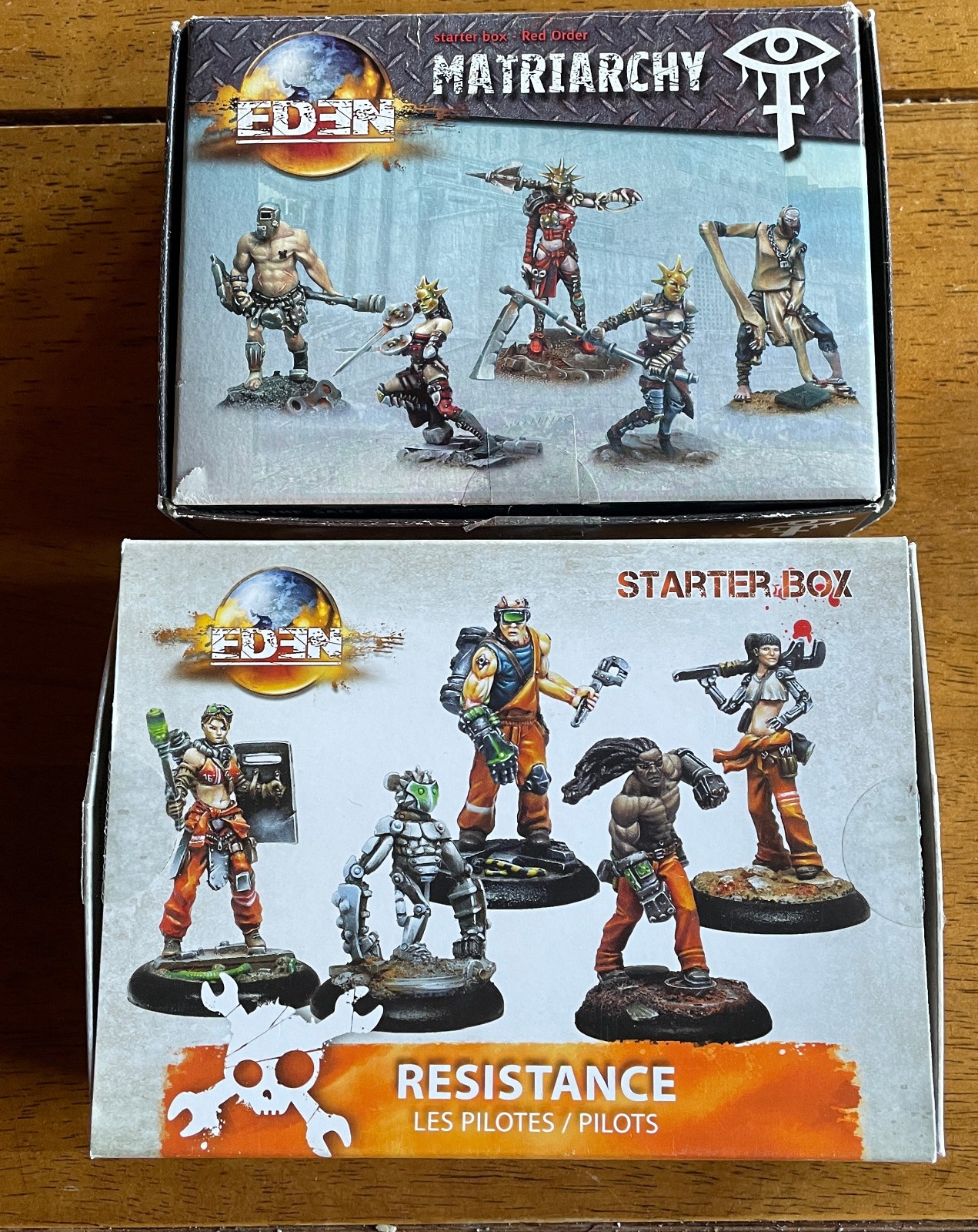 EDEN Matriarchy et Resistance starter packs figurines pour soirée jeux