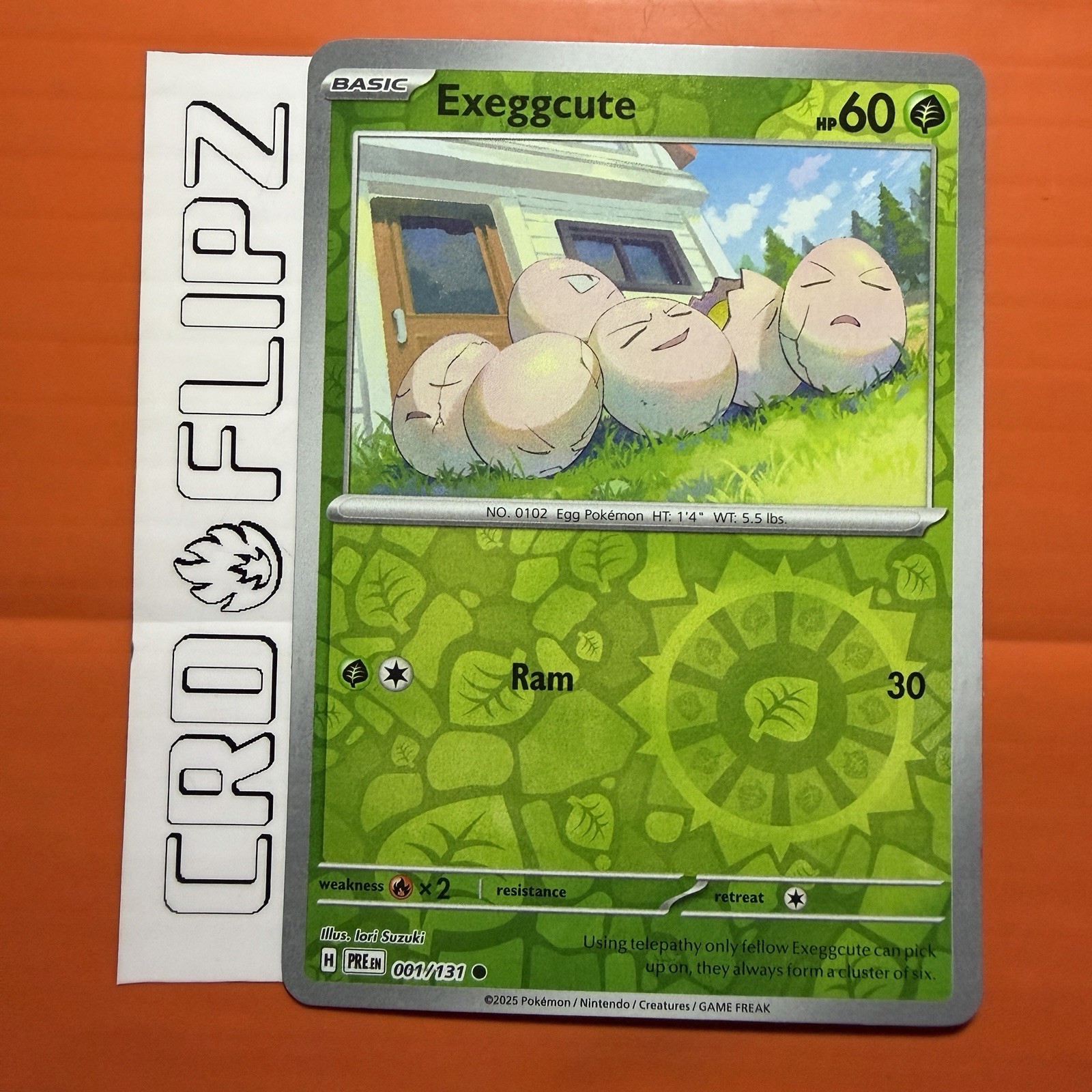 Exeggcute 001/131 ~ Common Reverse Holo English Near Mint