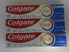 3 Colgate Total 24 HR Antibacterial Cavity Prevent Whitening Toothpaste 5.1 oz