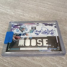 2025 Panini Impeccable Football Daryl Johnston Moose Autograph 20/99 Cowboys