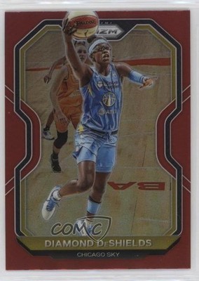 2021 Panini Prizm WNBA Red Prizm 20/299 Diamond DeShields #72 09br