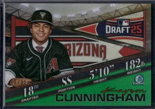 2025 Bowman Draft Kayson Cunningham Green Draft 25 /99
