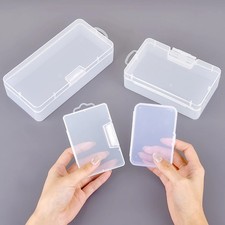 Transparent PP Jewelry Storage Box   Small Rectangular Plastic Storage Boxes in