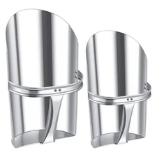 2 Pcs Metal Feed Grain Scoop for Livestock with Handle Heavy Duty Galvanized