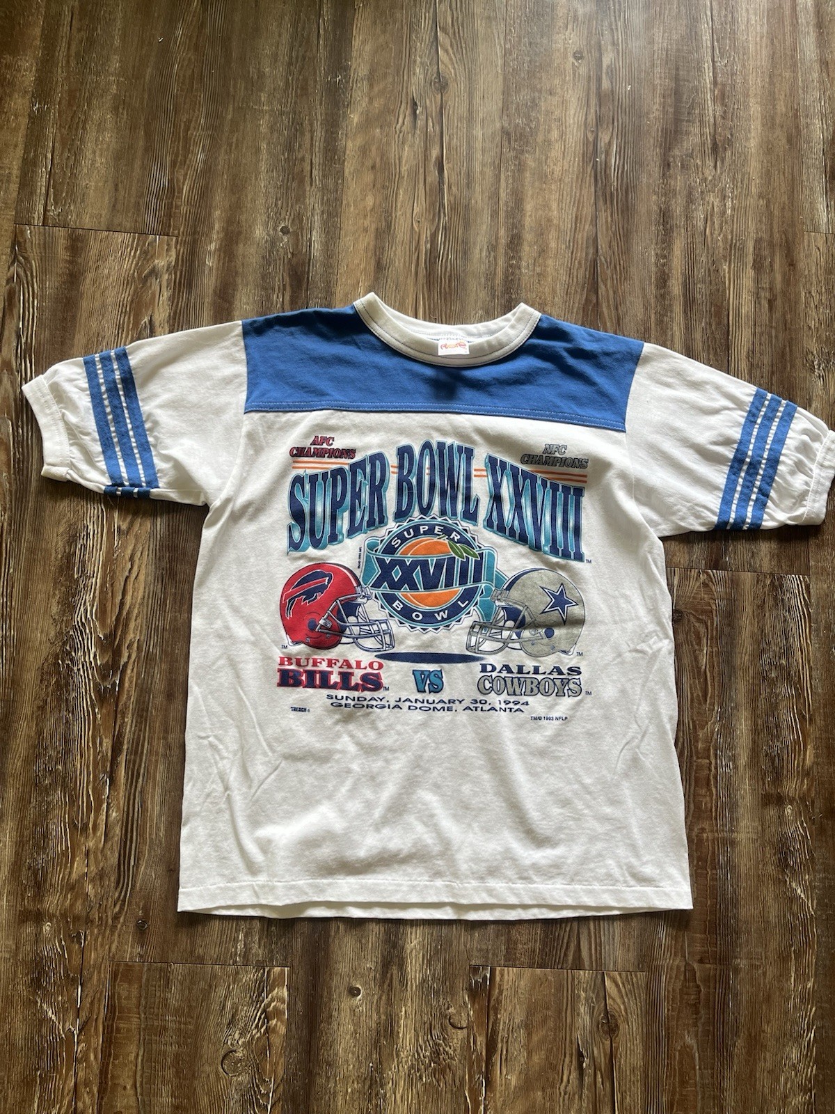 RARE DEADSTOCK CONDITION vtg 1994 Super Bowl nfl single stitch shirt Size M