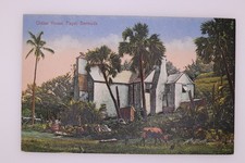 Oldest House Paget Bermuda Postcard Wm Weiss Co Hamilton