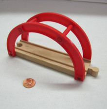 Brio 6" Red Arch Bridge For Wooden Track Thomas The Train Compatible