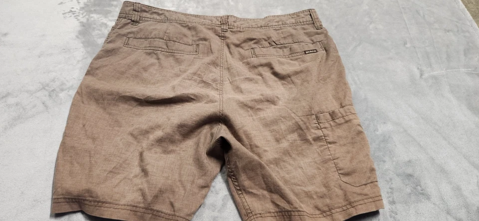 Prana Men's Size 36X8 Brown Breathe Shorts - Image 2 of 4