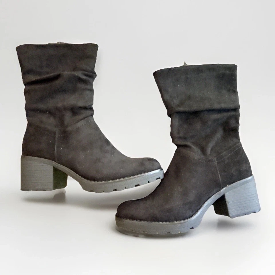 Sonoma Women's Saxophone Black Stacked Slouch Mid Shaft Boots Size: 7.5 - Image 3 of 4