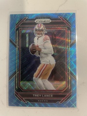 2022 Panini Prizm Blue Wave Trey Lance #d /199 CHARGERS 49ers #263 SP
