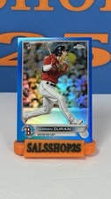 2022 Topps Chrome #113 Jarren Duran Blue Refractor Rookie Card /150 Red Sox RC. rookie card picture
