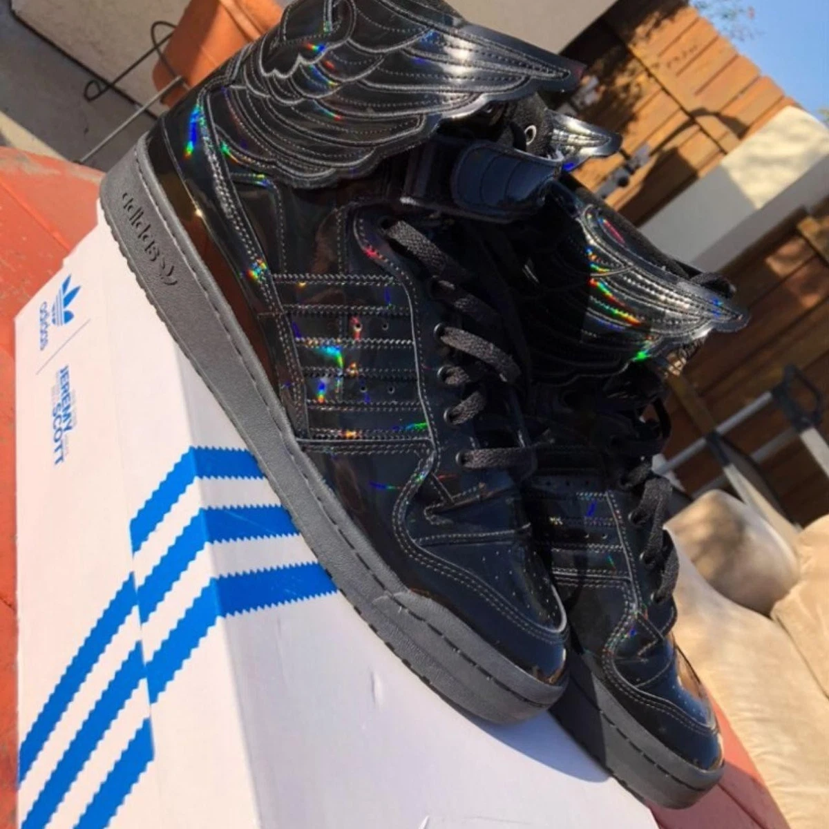 adidas Jeremy Scott x Forum Wings 4.0 Black Opal for Sale