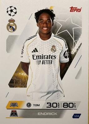 Topps Match Attax TCG Endrick Real Madrid C.F. Karte Nr. 134 30/80