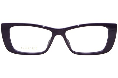 ゆりページ Gucci GG1682O 004 Eyeglasses Frame Women's Violet/Silver Full Rim