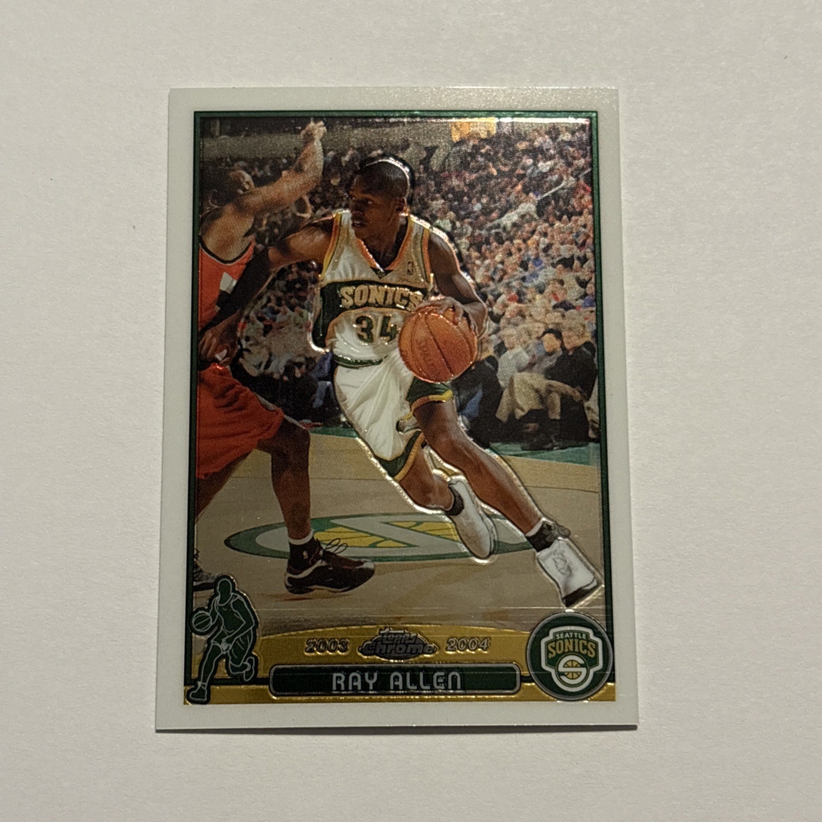Ray Allen 2003-04 Topps Chrome Card #48 Seattle Supersonics 