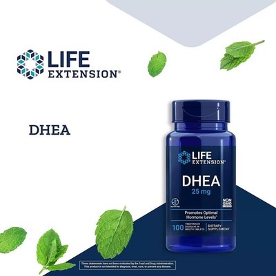 DHEA 25 MG by LIFE EXTENSION - 100 Tablets ! LIMITED STOCK ! TRUSTED SELLER