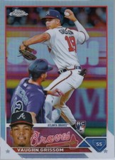 2023 Topps Chrome Baseball - [Base] - Refractor #48 Vaughn Grissom - Atlanta Bra