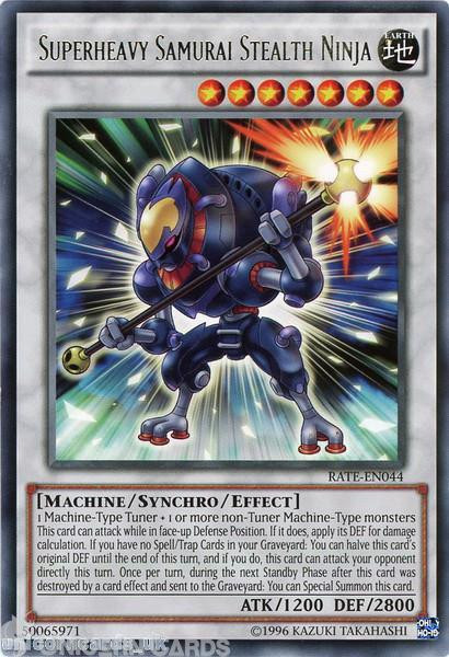 RATE-EN044 Superheavy Samurai Stealth Ninja Rare UNL Edition Mint YuGiOh Card