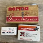 Lot Of 3 Vtg Empty Ammo Boxes & 2 Box Flaps Norma, Winchester — photo 2