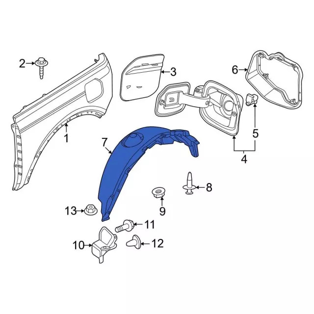 Genuine Ford Splash Shield M2DZ-54278B50-A