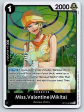Miss.Valentine(Mikita) OP14-087 Rare The Azure Sea's Seven One Piece Foil NM