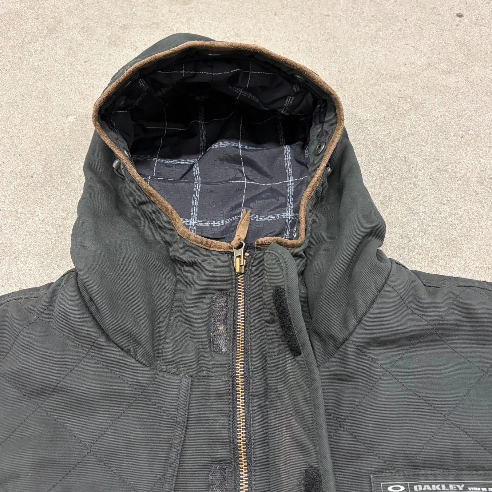 Oakley Tactical Field Gear Parka Jacket Mens XL Black Cotton Full Zip Hooded image 7