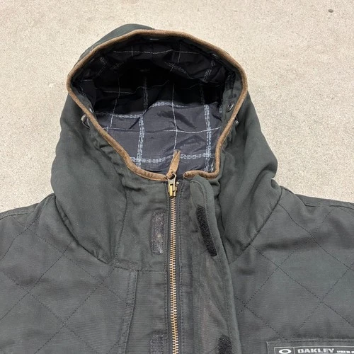 Oakley Tactical Field Gear Parka Jacket Mens XL Black Cotton Full Zip Hooded image 7
