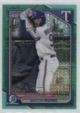 2024 Bowman Chrome Prospects Mega Box Aqua Mojo Refractor Braylin Morel 1mv6