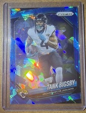 🔥TANK BIGSBY 2025 PANINI PRIZM FOOTBALL BLUE ICE JAGUARS 37/99🔥