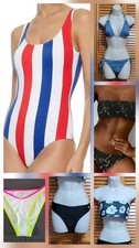 Swimsuit: Various styles: one piece, 2 piece bikini, swim top, swim bottoms