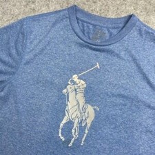 Polo Ralph Lauren Spring Blue T-Shirt Performance Boys Size Large 14-16 NWT