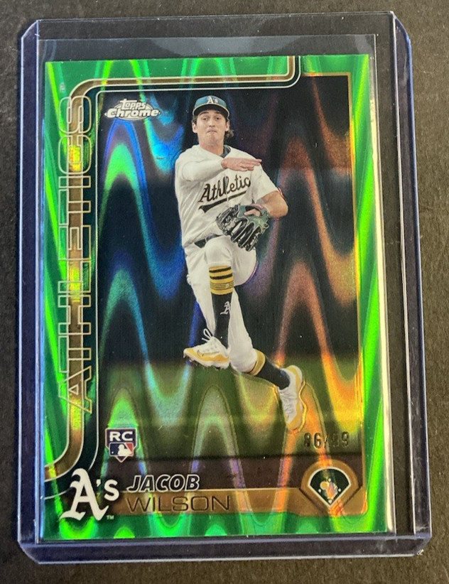 2025 Topps Chrome Jacob Wilson Rookie Green Raywave /99 #96