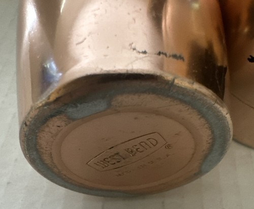 Vintage WEST BEND SALZ & PFEFFERSTREUER ALUMINIUM Rosegold - Bild 9 von 9