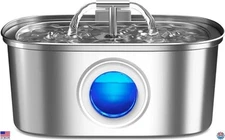 Cat Water Fountain Stainless Steel: 108oz/3.2L Automatic Pet Water Fountain Dog