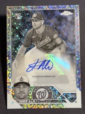 2023 Topps Chrome MINI DIAMOND REFRACTOR ROOKIE AUTO Jake Alu SSP, item 1