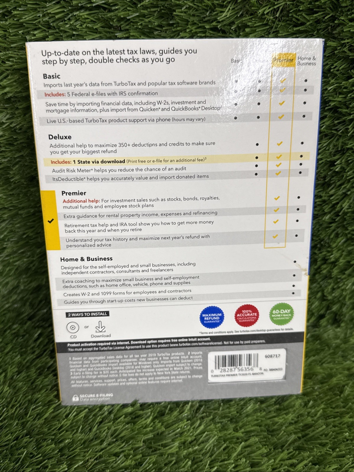 Turbotax Premier 2020 Tax Year Investments & Rental Property Federal & State