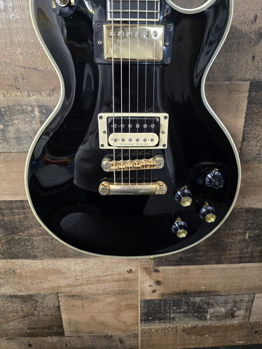 美品❣️Epiphone Les Paul Custom Ebony Epiphone Les Paul Custom Electric Guitar - Ebony | Sweetwater